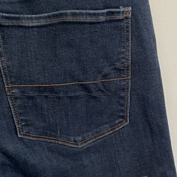 AMERICAN EAGLE Super Stretch Hi-Rise Skinny Dark Wash High Waisted Skinny Jeans - Picture 16 of 16